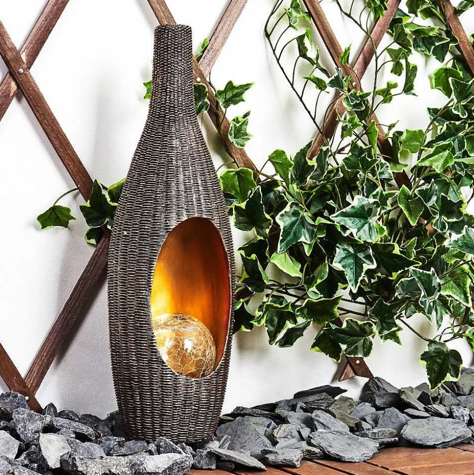 Lampe Solaire Otterstad Led Brun, Or, 1 Lumiere