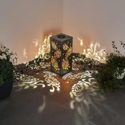 Lampe Solaire Parikia Led Argente, 1 Lumiere