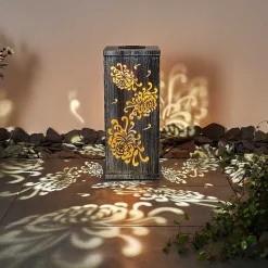 Lampe Solaire Parikia Led Argente, 1 Lumiere