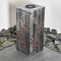 Lampe Solaire Parikia Led Argente, 1 Lumiere