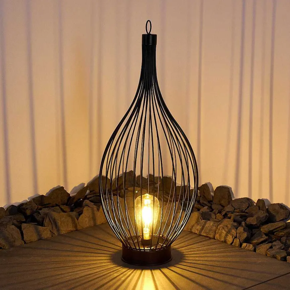 Lampe Solaire Pasadena Led Noir, 1 Lumiere