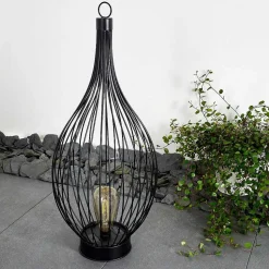 Lampe Solaire Pasadena Led Noir, 1 Lumiere