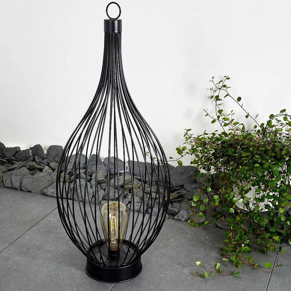 Lampe Solaire Pasadena Led Noir, 1 Lumiere