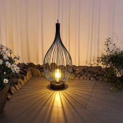 Lampe Solaire Pasadena Led Noir, 1 Lumiere