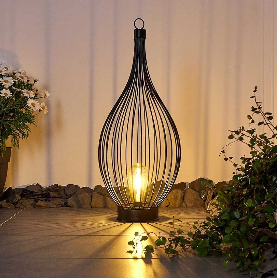 Lampe Solaire Pasadena Led Noir, 1 Lumiere