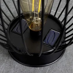 Lampe Solaire Pasadena Led Noir, 1 Lumiere