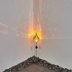 Lampe Solaire Rovinj Led Cuivre, Noir, 1 Lumiere