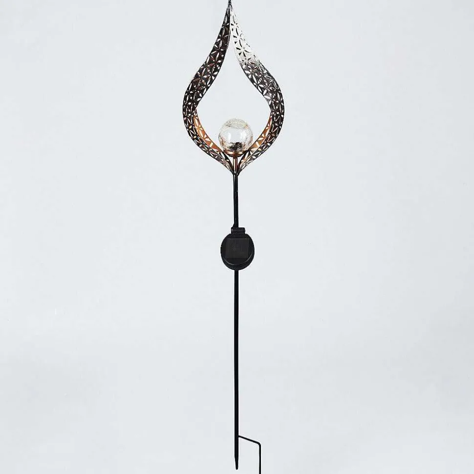 Lampe Solaire Rovinj Led Cuivre, Noir, 1 Lumiere