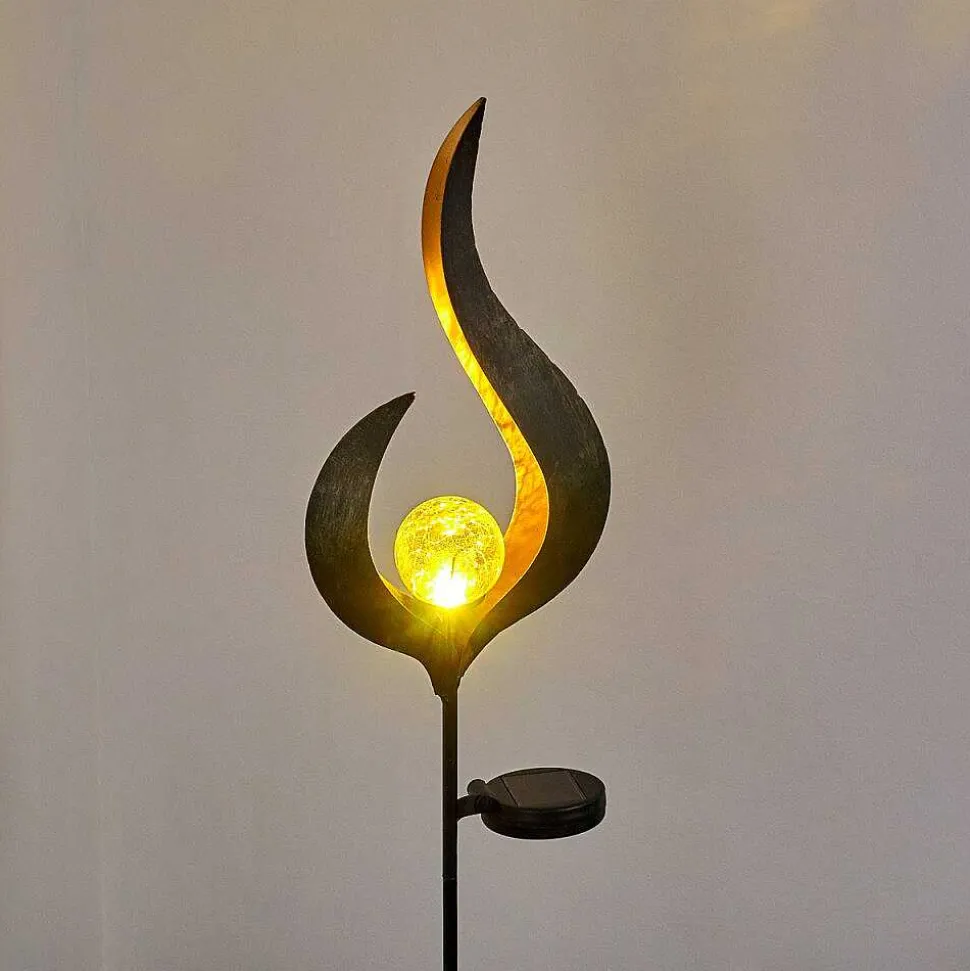 Lampe Solaire Rovinj Led Anthracite, Cuivre, 1 Lumiere