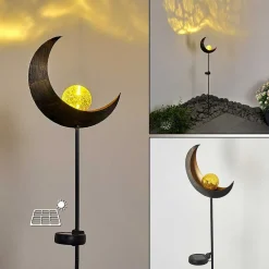 Lampe Solaire Rovinj Led Cuivre, Noir, 1 Lumiere