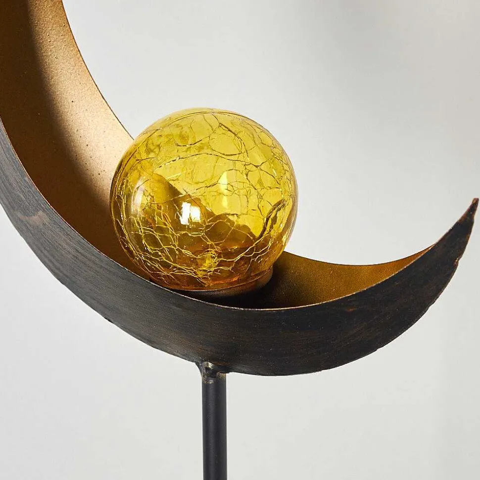 Lampe Solaire Rovinj Led Cuivre, Noir, 1 Lumiere