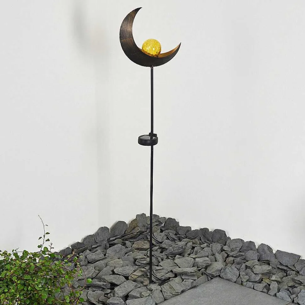 Lampe Solaire Rovinj Led Cuivre, Noir, 1 Lumiere