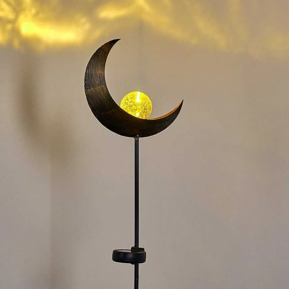 Lampe Solaire Rovinj Led Cuivre, Noir, 1 Lumiere