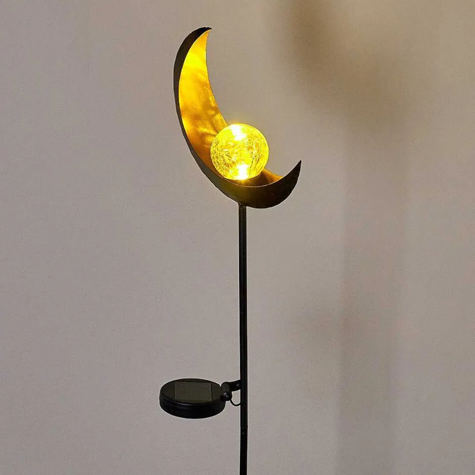 Lampe Solaire Rovinj Led Cuivre, Noir, 1 Lumiere