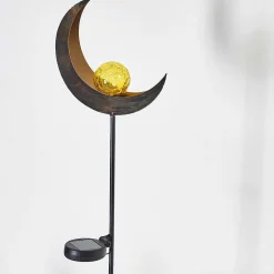 Lampe Solaire Rovinj Led Cuivre, Noir, 1 Lumiere