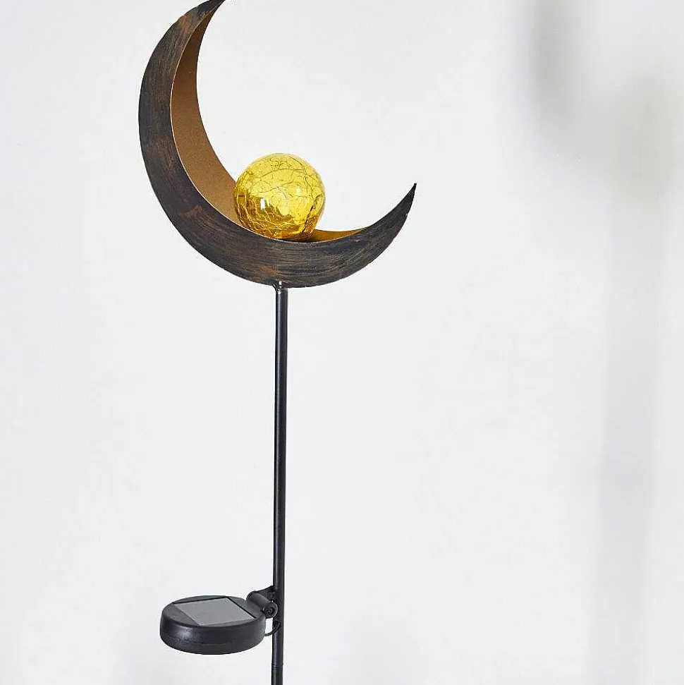 Lampe Solaire Rovinj Led Cuivre, Noir, 1 Lumiere