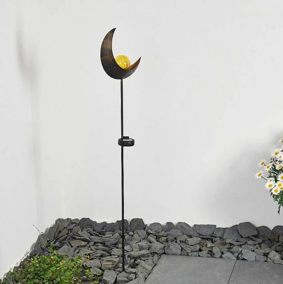 Lampe Solaire Rovinj Led Cuivre, Noir, 1 Lumiere