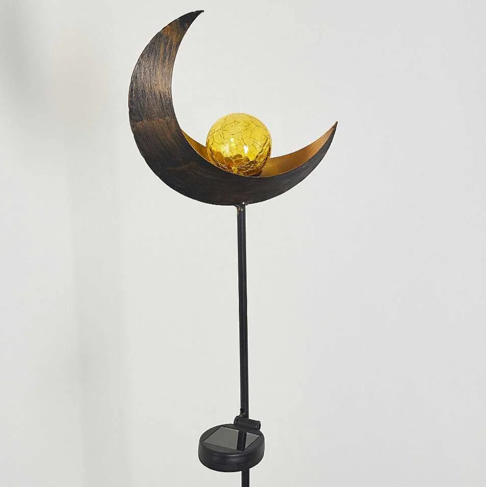 Lampe Solaire Rovinj Led Cuivre, Noir, 1 Lumiere