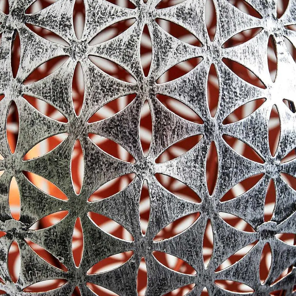 Lampe Solaire Samoao Led Cuivre, Noir, Argente, 1 Lumiere