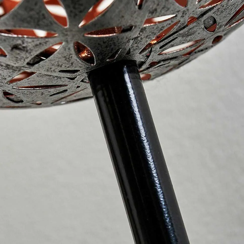 Lampe Solaire Samoao Led Cuivre, Noir, Argente, 1 Lumiere