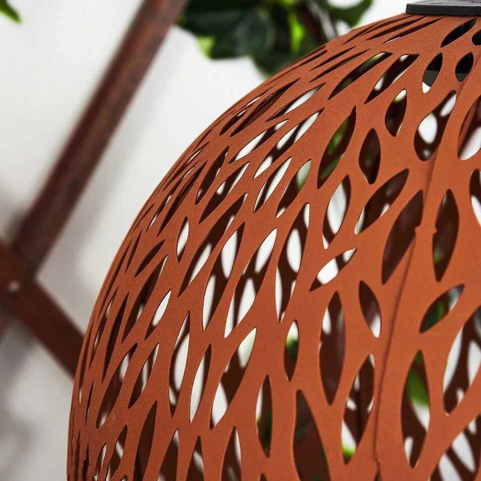 Lampe Solaire Samoao Led Rouille, Noir, 1 Lumiere