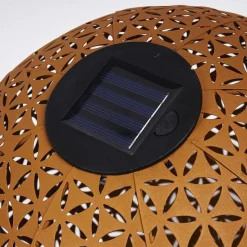 Lampe Solaire Samoao Led Rouille, Noir, 1 Lumiere