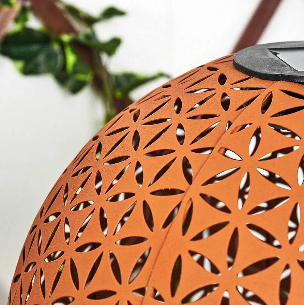 Lampe Solaire Samoao Led Rouille, Noir, 1 Lumiere