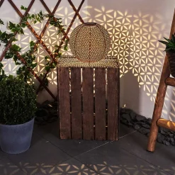 Lampe Solaire Samoao Led Rouille, Noir, 1 Lumiere