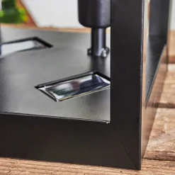 Lampe Solaire Sciolze Led Noir, Transparent, 2 Lumieres