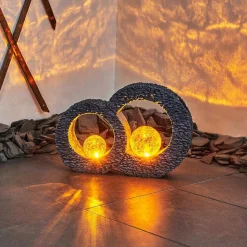 Lampe Solaire Siviri Led Bleu, Gris, Transparent, 1 Lumiere