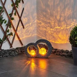 Lampe Solaire Siviri Led Bleu, Gris, Transparent, 1 Lumiere