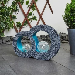 Lampe Solaire Siviri Led Bleu, Gris, Transparent, 1 Lumiere