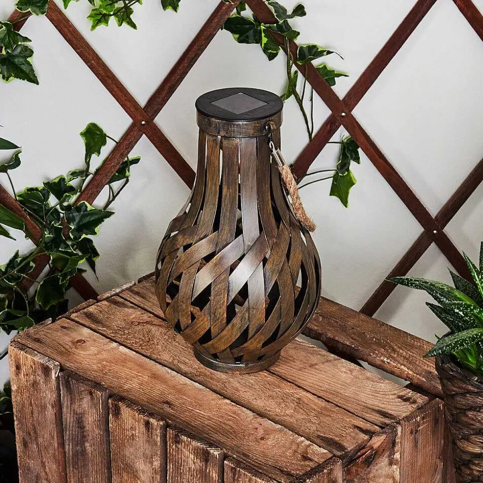 Lampe Solaire Soule Led Brun, 1 Lumiere