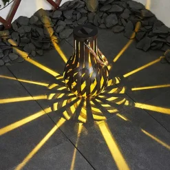 Lampe Solaire Soule Led Brun, 1 Lumiere