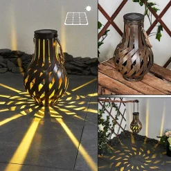 Lampe Solaire Soule Led Brun, 1 Lumiere