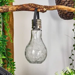 Lampe Solaire Tian Led Noir, 1 Lumiere