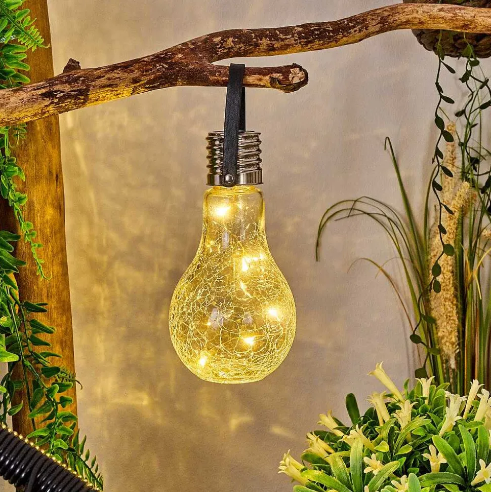 Lampe Solaire Tian Led Noir, 1 Lumiere