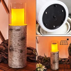 Lampe Solaire Tivedstorp Led Couleur Bois, 12 Lumieres