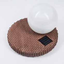 Lampe Solaires Centrache Led Brun, 1 Lumiere