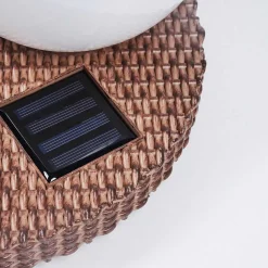 Lampe Solaires Centrache Led Brun, 1 Lumiere