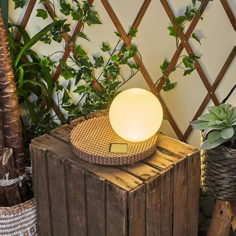 Lampe Solaires Centrache Led Brun, 1 Lumiere