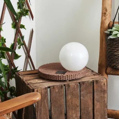 Lampe Solaires Centrache Led Brun, 1 Lumiere