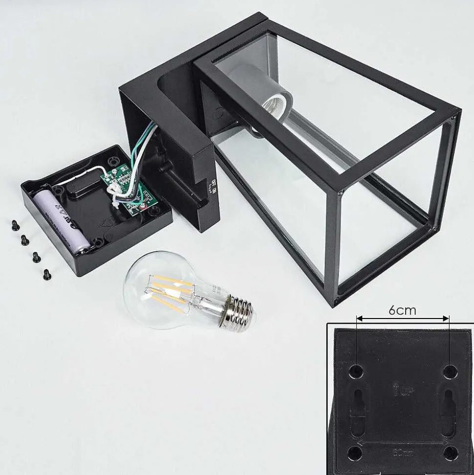 Lampe Solaires Juanico Led Noir, 1 Lumiere