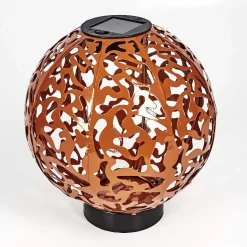 Lampe Solaires Leonard Led Noir, 1 Lumiere