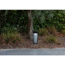 Lampe Solaires Lutec Dias Led Noir, 1 Lumiere, Detecteur De Mouvement, Changeur De Couleurs