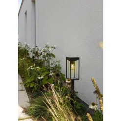 Lampe Solaires Lutec Flair Led Noir, 1 Lumiere