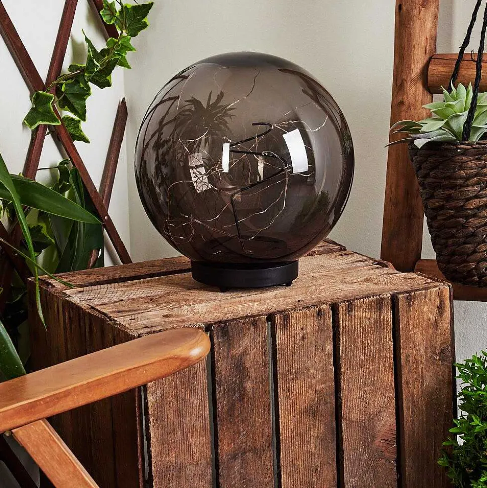 Lampe Solaires Pollenca Led Noir, 40 Lumieres