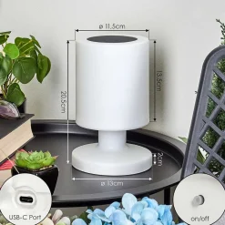 Lampe Solaires Pontaut Led Blanc, 1 Lumiere