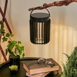 Lampe Solaires Rossina Led Noir, 1 Lumiere