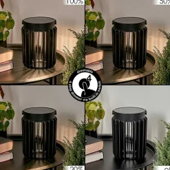 Lampe Solaires Rossina Led Noir, 1 Lumiere